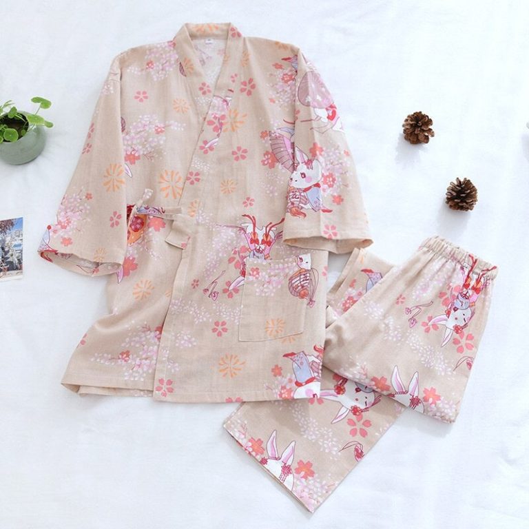 Jinbei vrouw vissen | Dames kimono pyjama's - Japanse Kimono